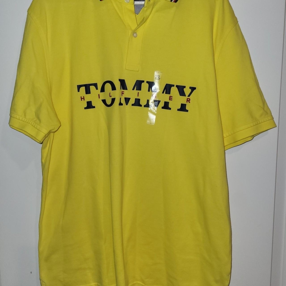 Tommy Hilfiger Bright Yellow Custom Fit Polo